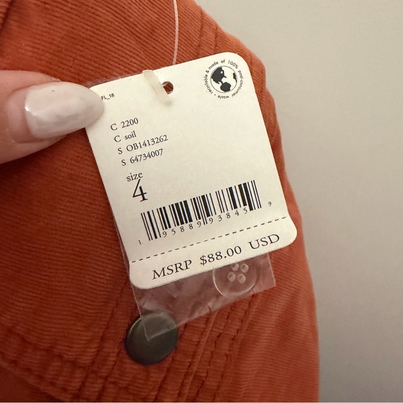 Free People Corduroy Mini Skirt Soil - Picture 6 of 6